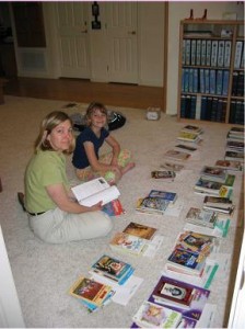 packing books